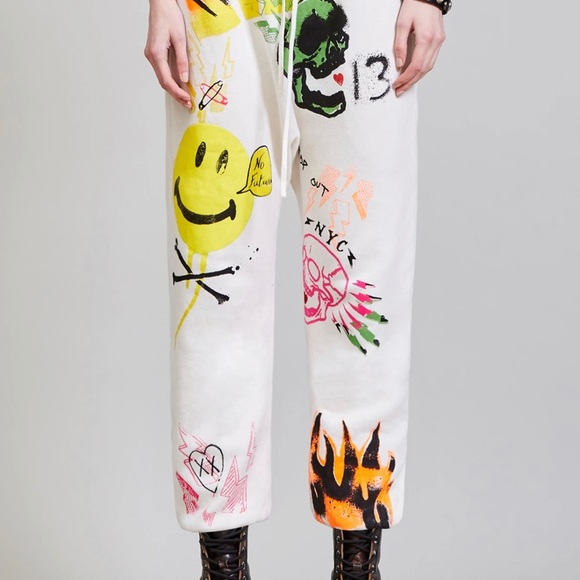 NEW R13 GRAFFITI DROP SWEATPANT. Size small - Picture 12 of 12